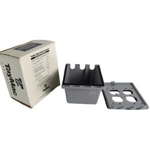 TayMac Safety Double Outdoor Outlet Enclosure Box Cover, 91510, Industrial Grade